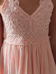 Sylvie Girls Light Pink Formal Dress - A Little Lacey