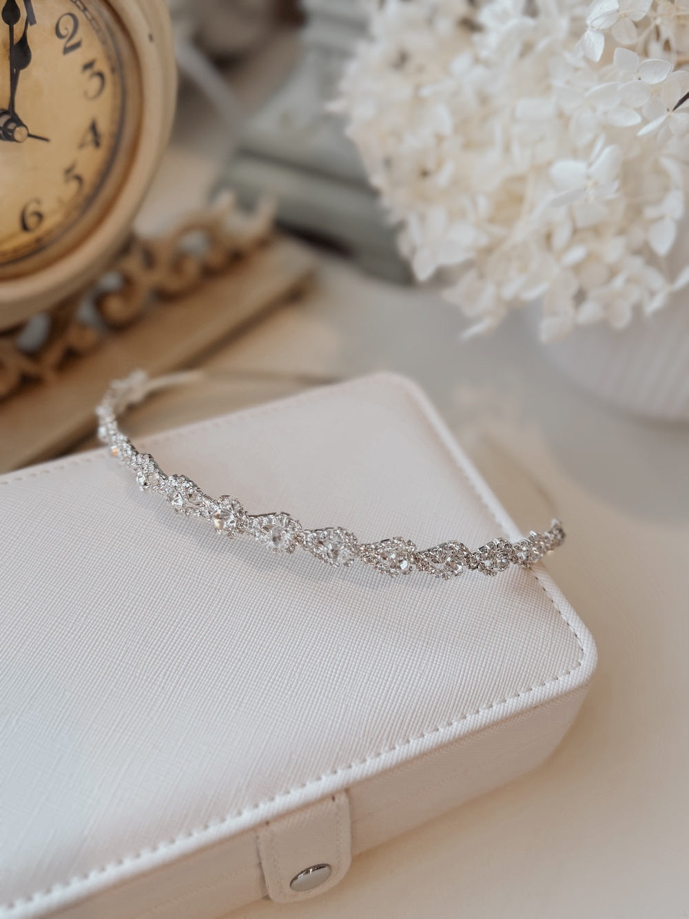 First Communion crystal headband for girls