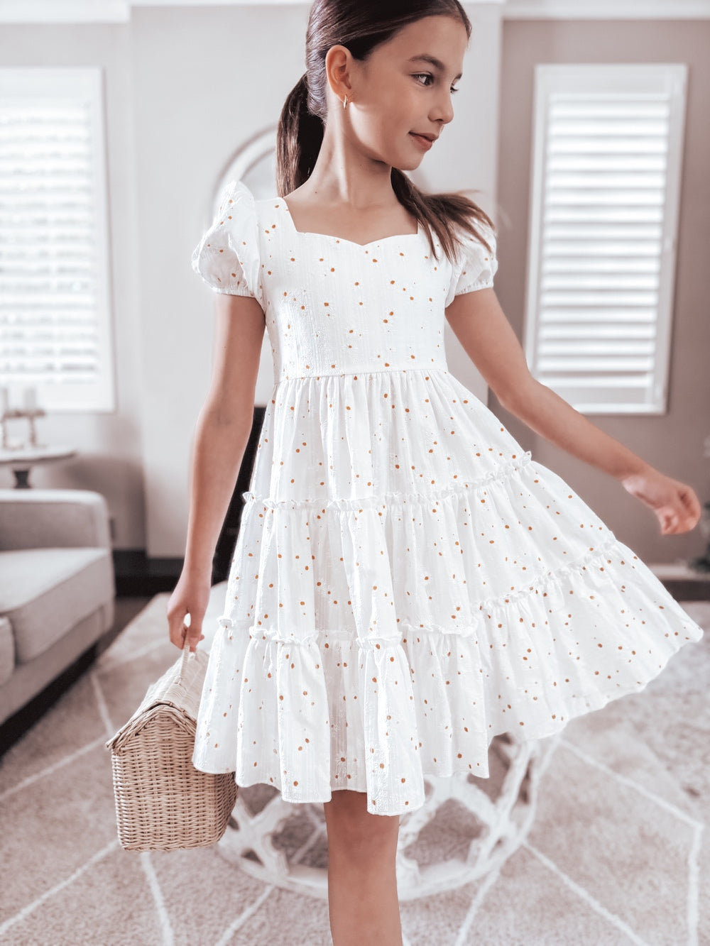 Tillie Girls White Dress - A Little Lacey · Photo 1 of 8
