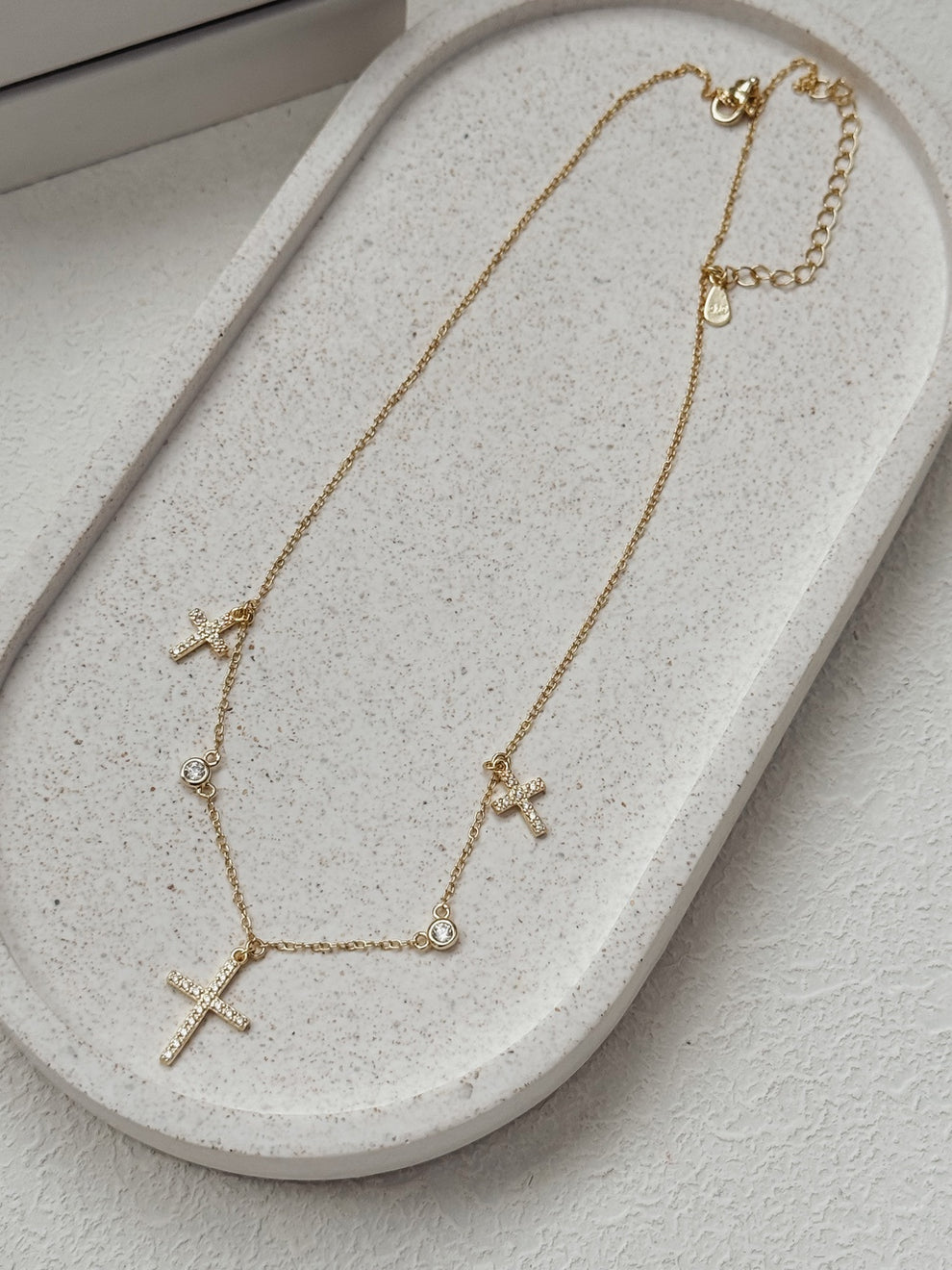 Trinity Girls Communion Necklace - Gold - A Little Lacey · Photo 5 of 5