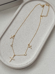 Trinity Girls Communion Necklace - Gold - A Little Lacey