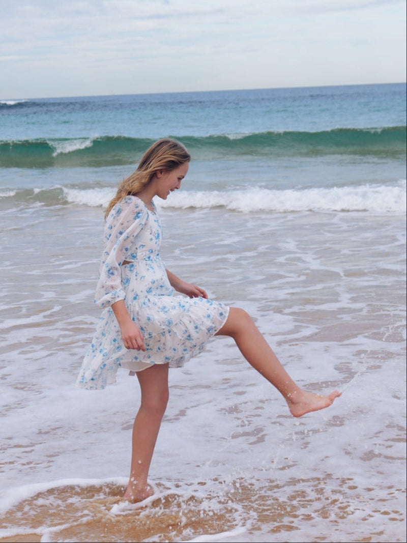 Tessa Girls Floral Dress - A Little Lacey