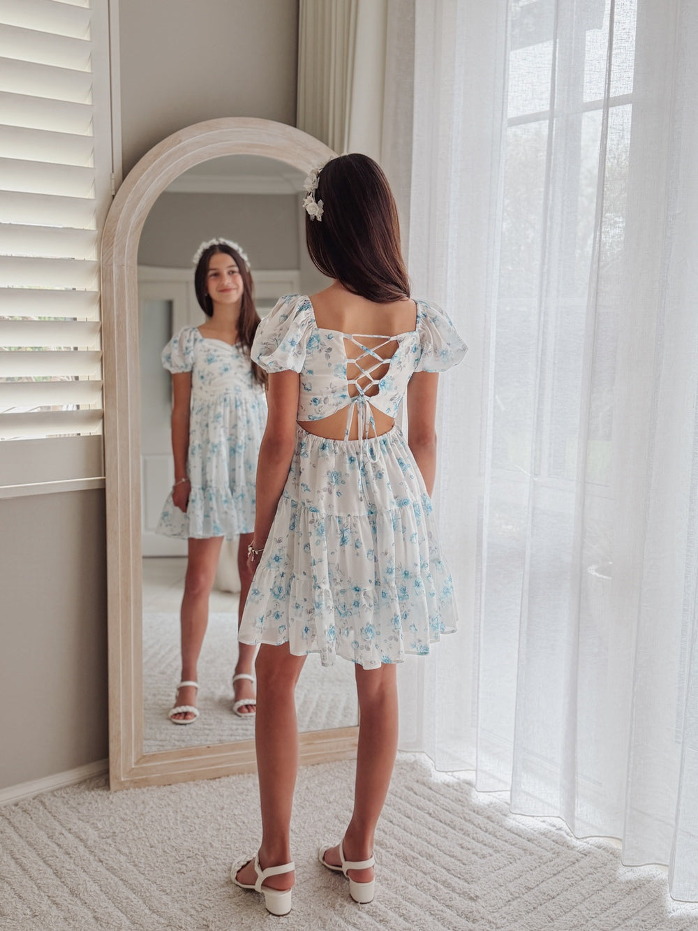 Tessa floral dress for girls special occasions