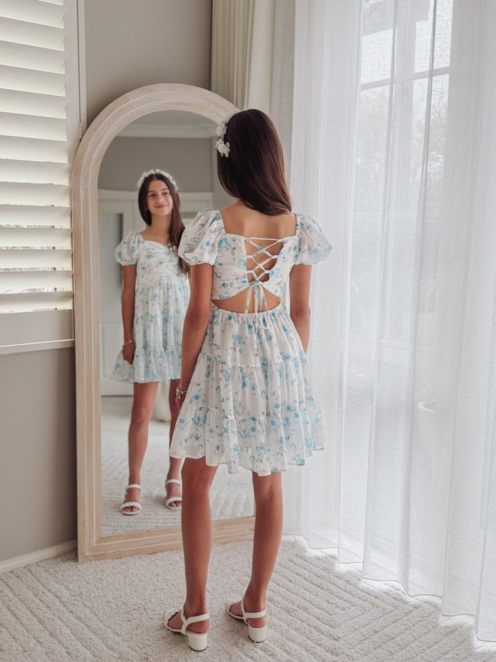 Tessa floral dress for girls special occasions
