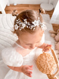 Silver princess crown headpiece for girls' dress-up