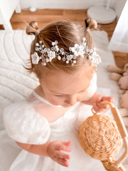 Tiana Girls Silver Headpiece - A Little Lacey