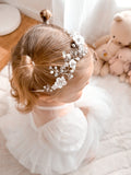 Flower girls silver headpiece