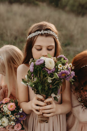 Victoria Flower Girl Pearl Headpiece - A Little Lacey