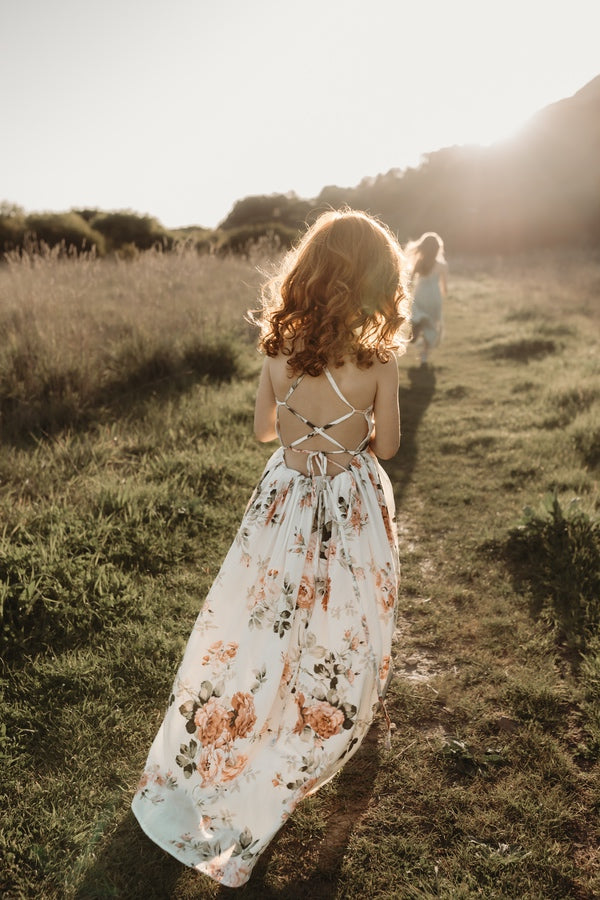 Lola Floral High Low Girls Dress | Tween Girls Dress