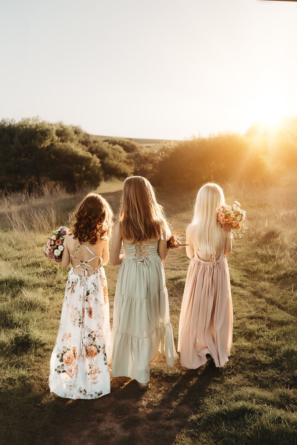 Lola Floral High Low Girls Dress | Tween Girls Dress