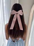 Shimmer Pink Girls Hair Bow - A Little Lacey · Photo 3 of 4