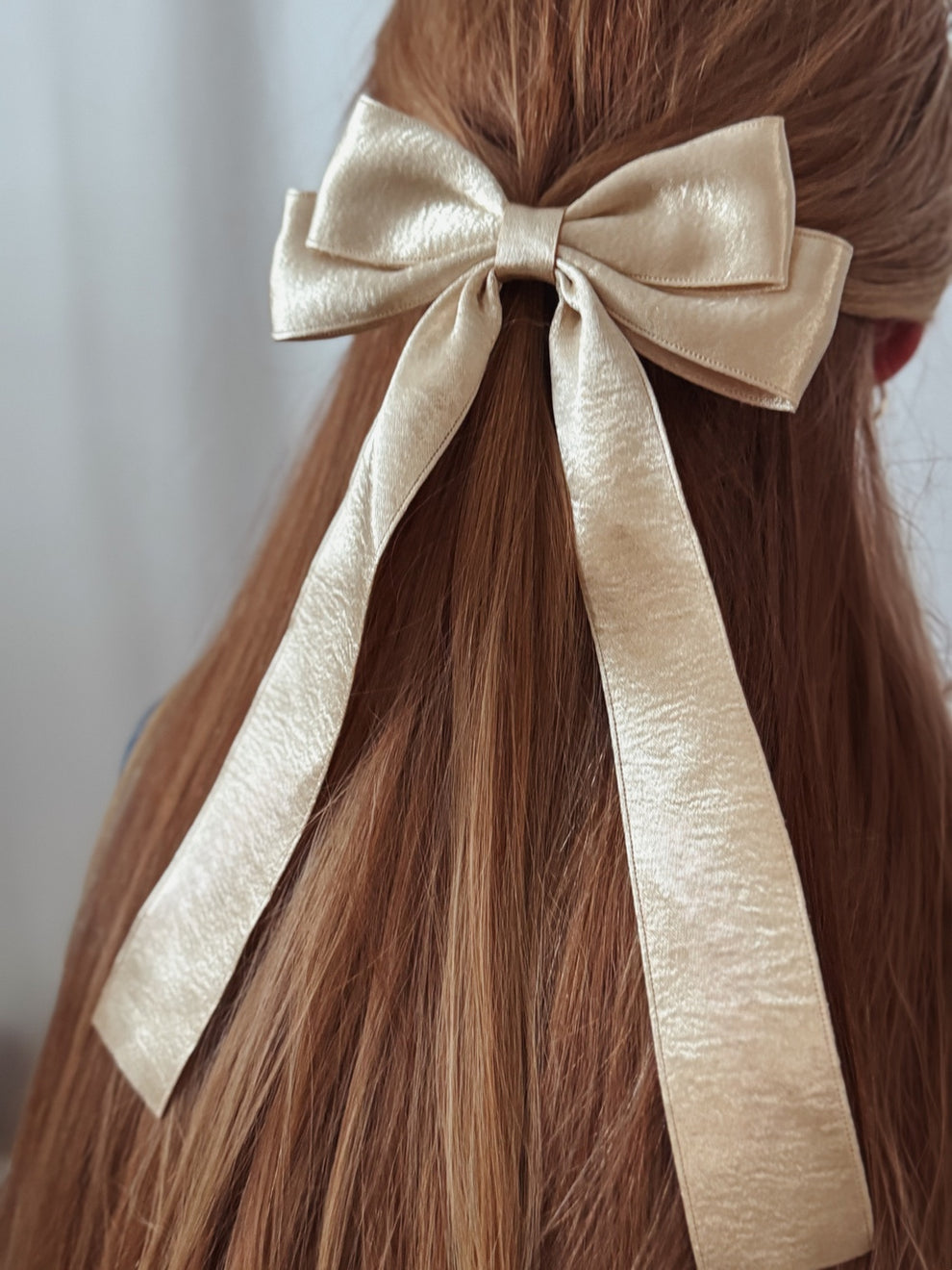 Gold Shimmer Christmas Bow - A Little Lacey · Photo 2 of 4