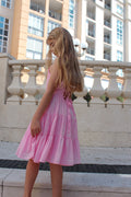 Phoebe Chiffon Girls Pink Dress - A Little Lacey · Photo 10 of 11