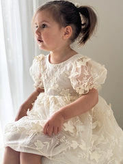 Vienna Girls Ivory Embroidered Dress - A Little Lacey