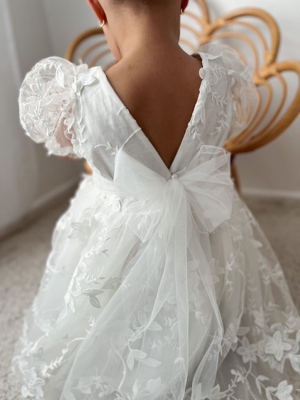 Vienna Girls White Embroidered Dress – A Little Lacey