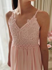 Vivienne Girls Light Pink Dress - A Little Lacey