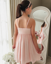 Vivienne Girls Light Pink Dress - A Little Lacey