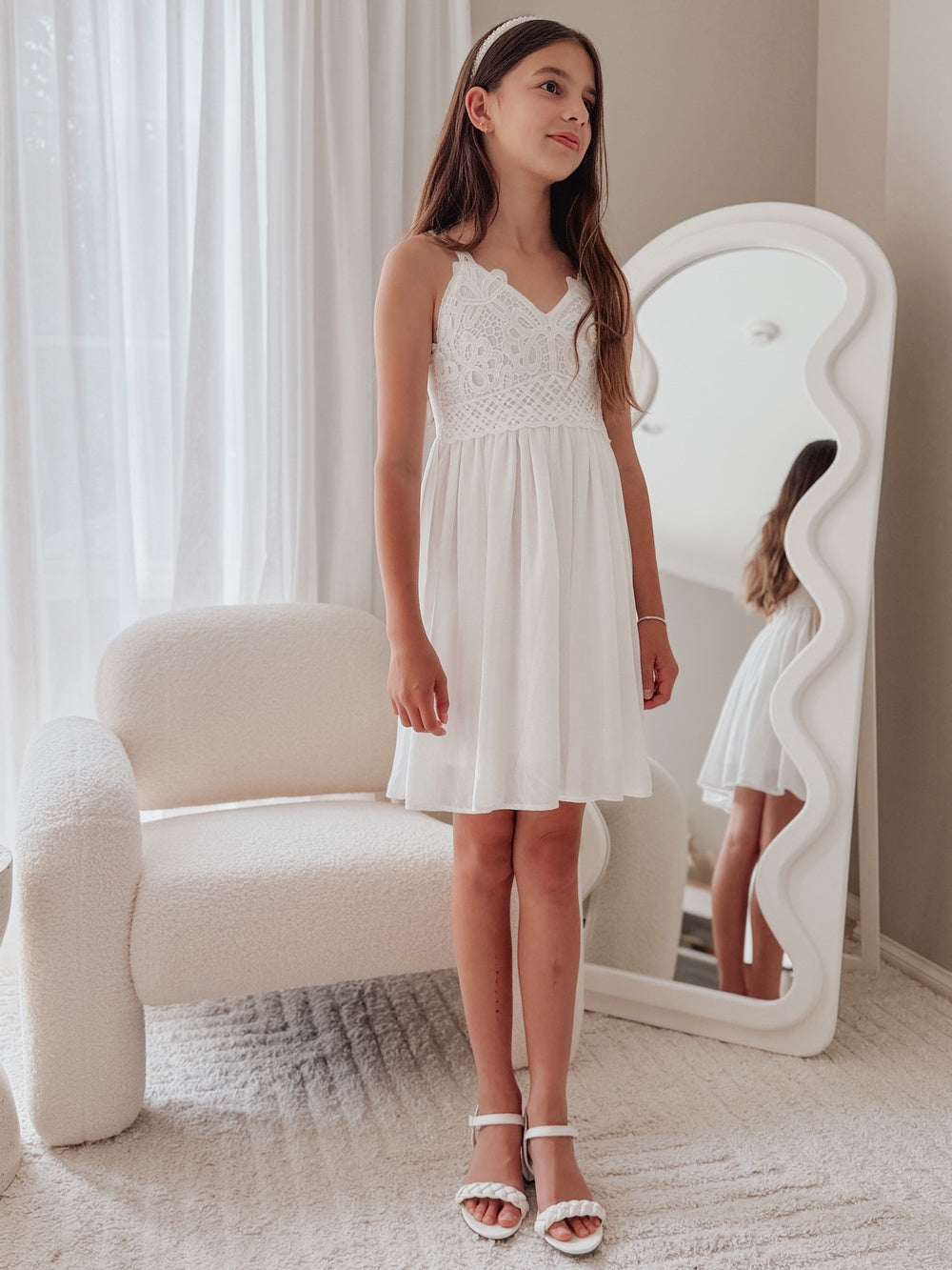 Vivienne Girls White Dress