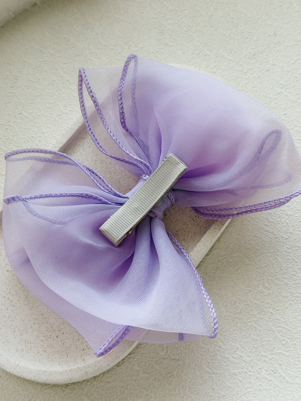 Wavy Girls Bow - Lilac - A Little Lacey · Photo 4 of 4