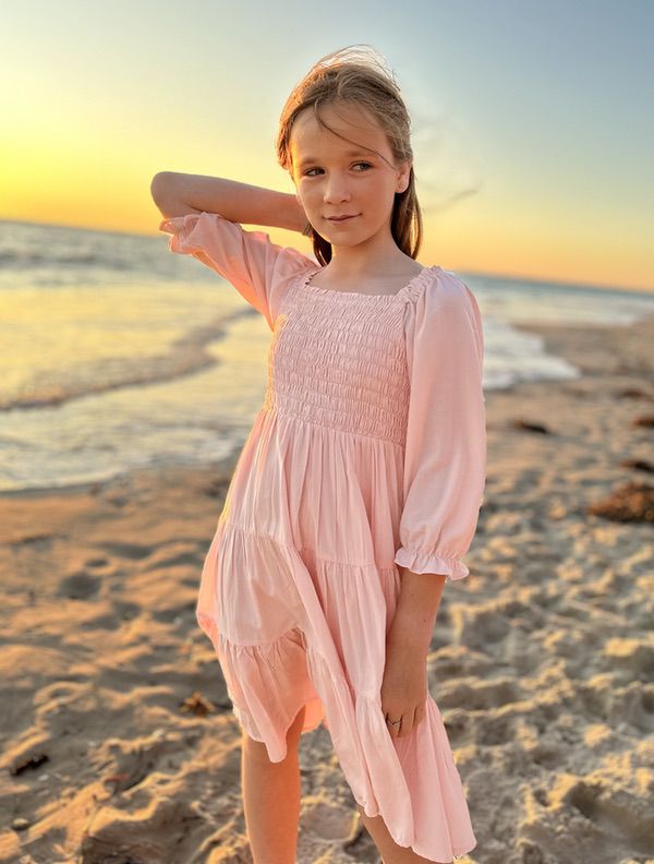 Willa Girls Coral Dress - All Products