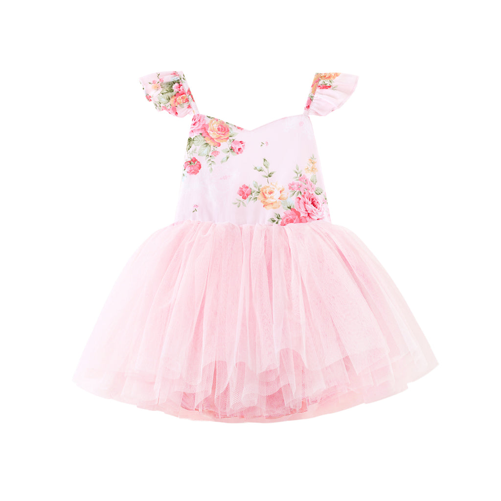 Zara Girls Tutu Dress - Pink Floral - All Products