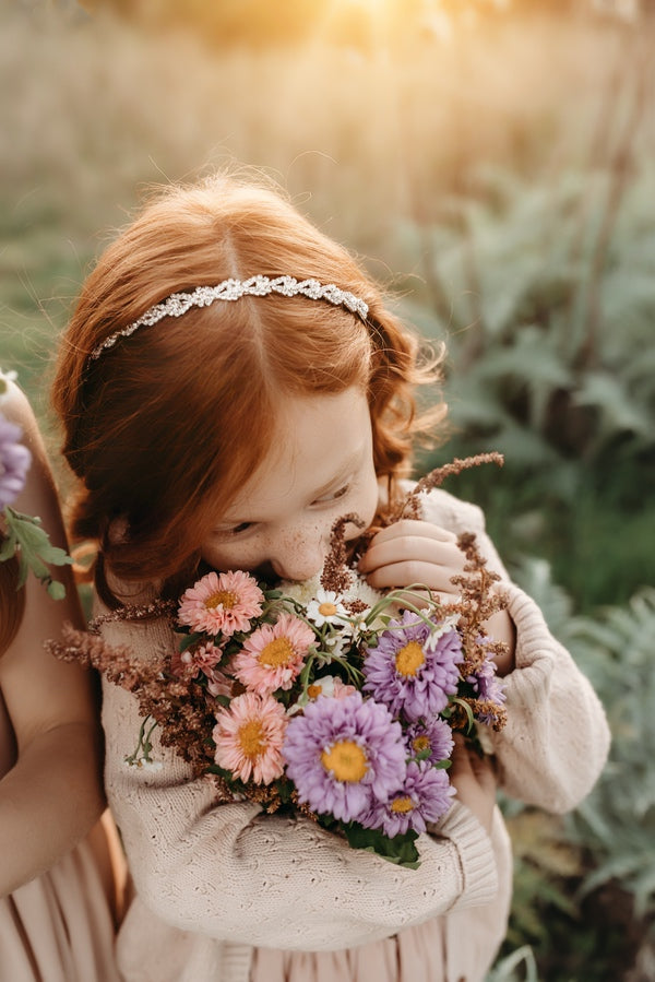 Classic crystal headband for girls special occasions