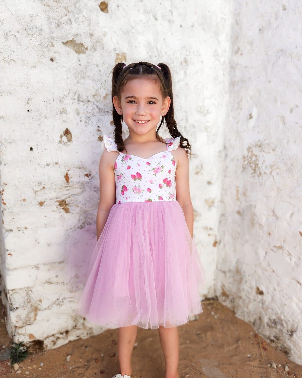 Frankie Girls Tutu Dress - Strawberry - A Little Lacey · Photo 6 of 8