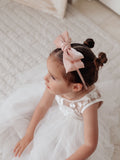 Dusty Pink Bow Girls Headband - A Little Lacey · Photo 1 of 6