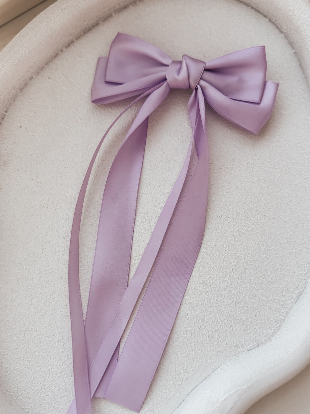 Classic Lilac Girls Hair Bow