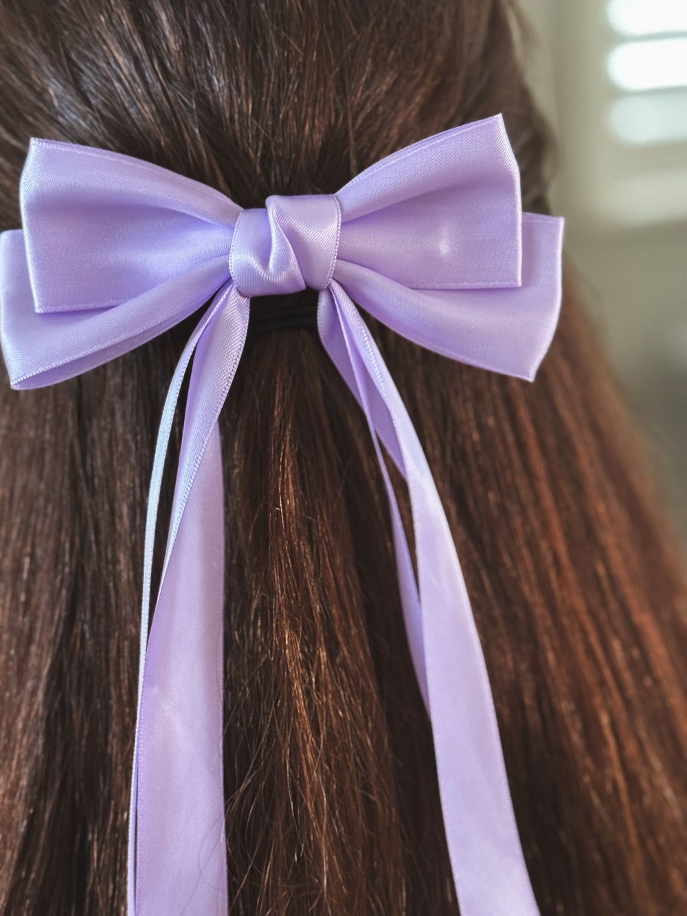 Classic Lilac Girls Hair Bow