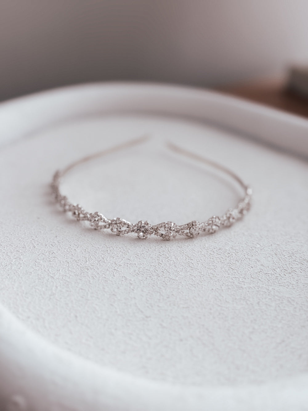 Flower girl crystal headband accessory