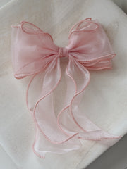 Curly Girls Light Pink Bow - A Little Lacey