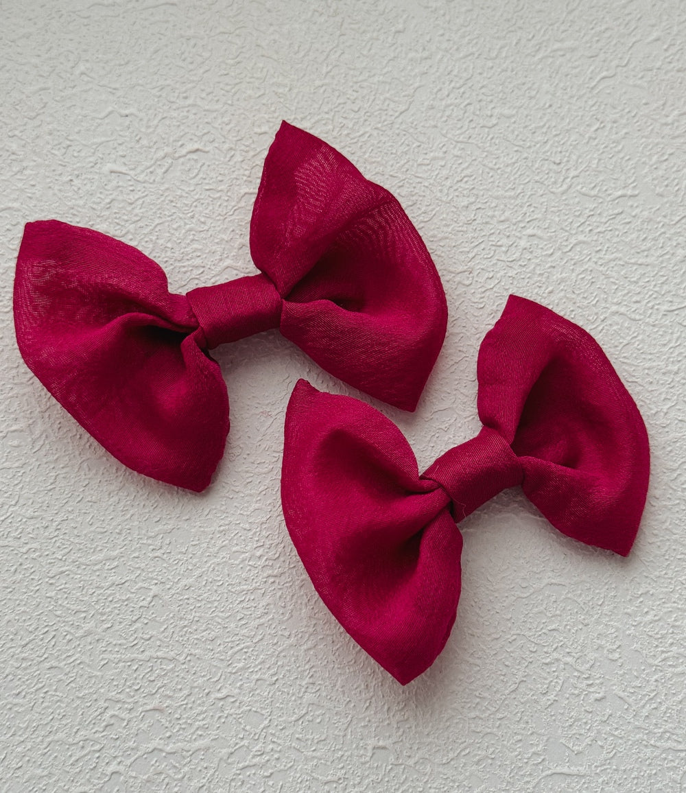 Fuchsia Elegance Hair Bows - All Products