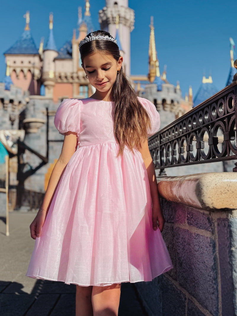 Delia Girls Light Pink Dress - A Little Lacey
