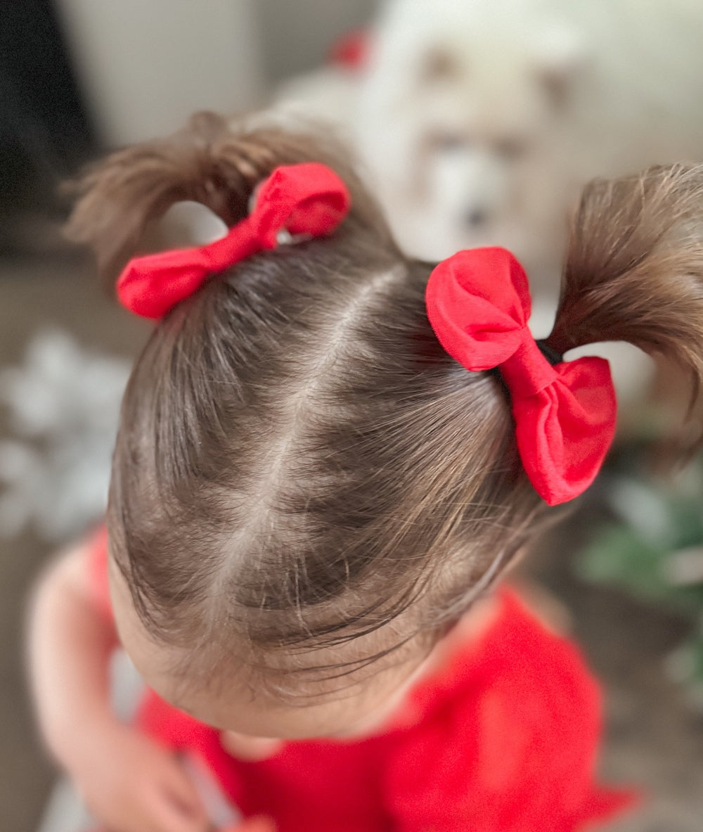 Red Elegance Hair Bows - All Products