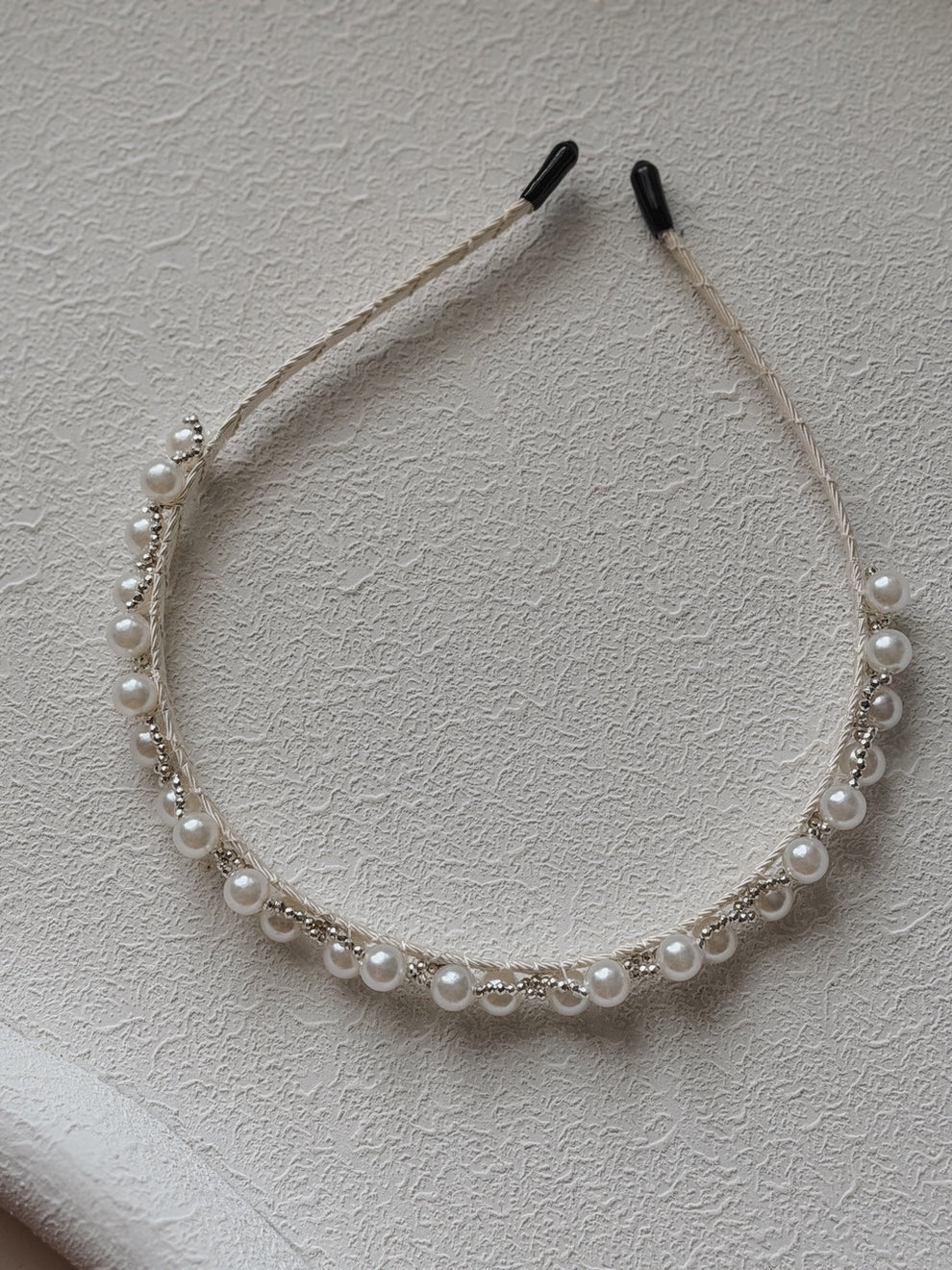 Pearl flower girl headband Australia