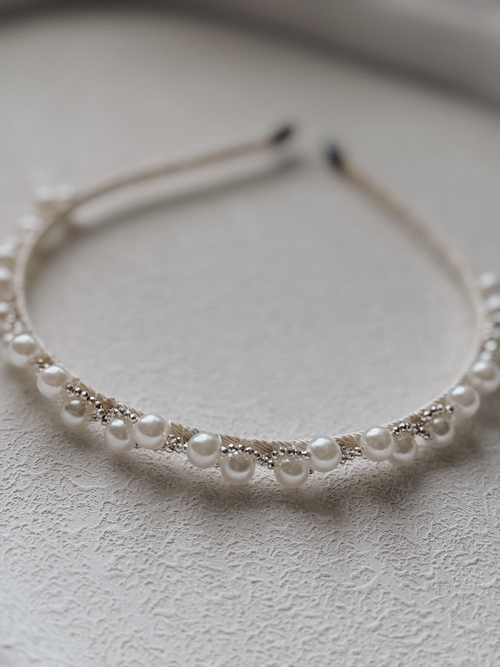 Girls special occasion pearl headband