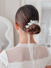 Ivory Pearl Wrist Corsage - A Little Lacey