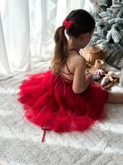 Juniper Girls Red Christmas Dress - A Little Lacey