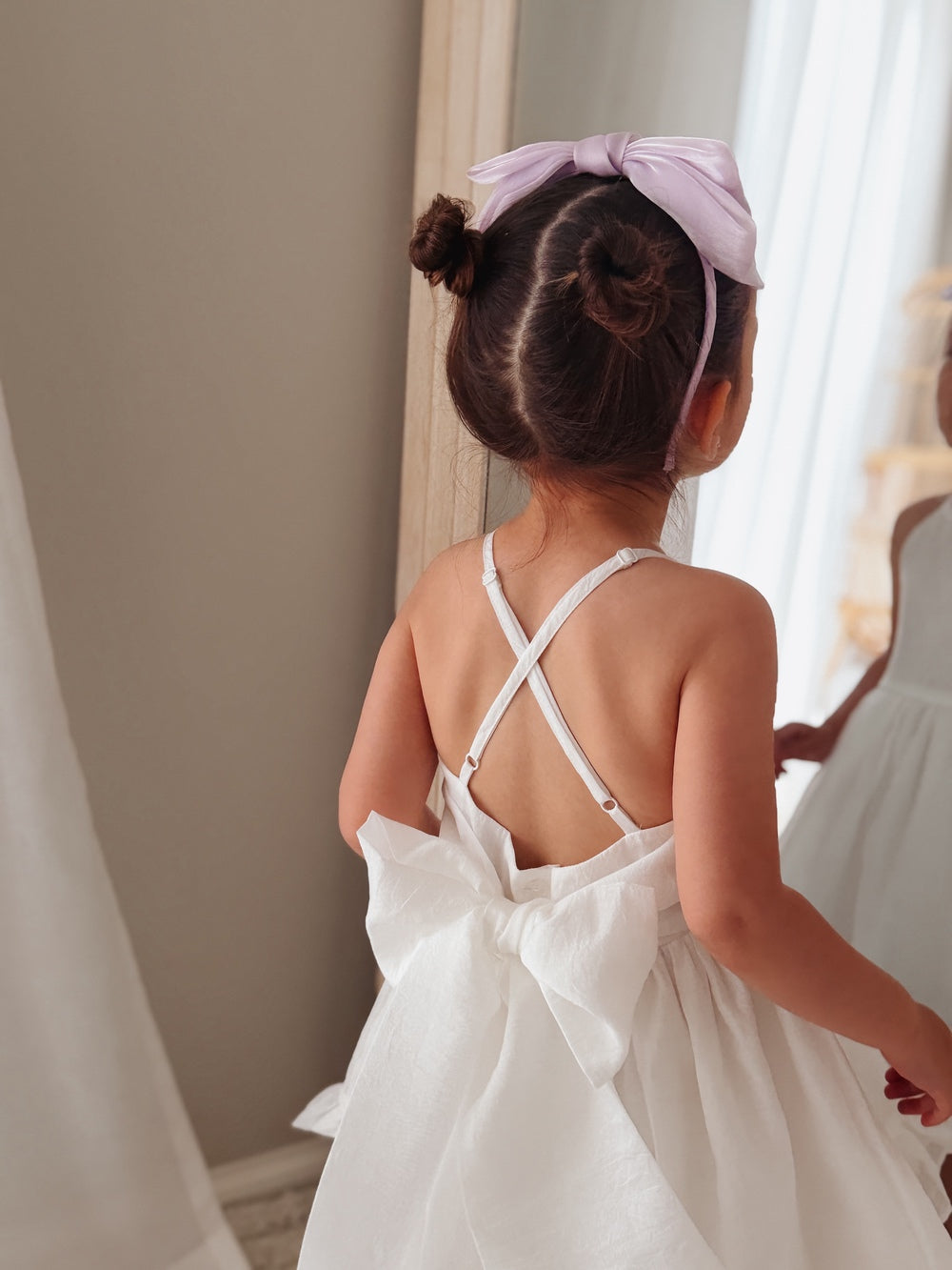 Lilac Bow Girls Headband