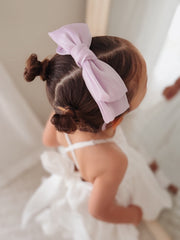 Lilac Bow Girls Headband - A Little Lacey