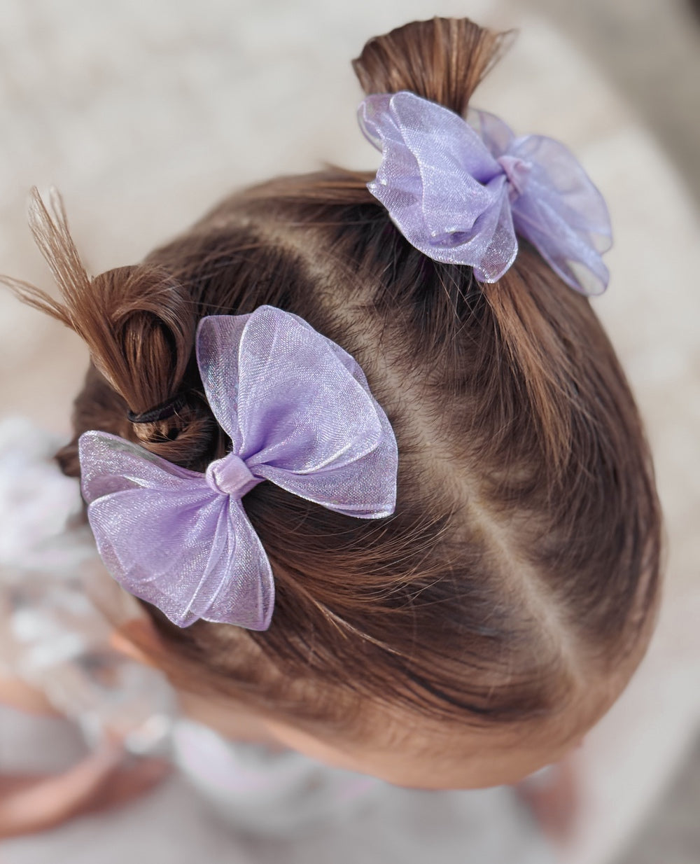 Lilac Girls Pigtail Bows