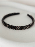 Girls black headband for special occasions