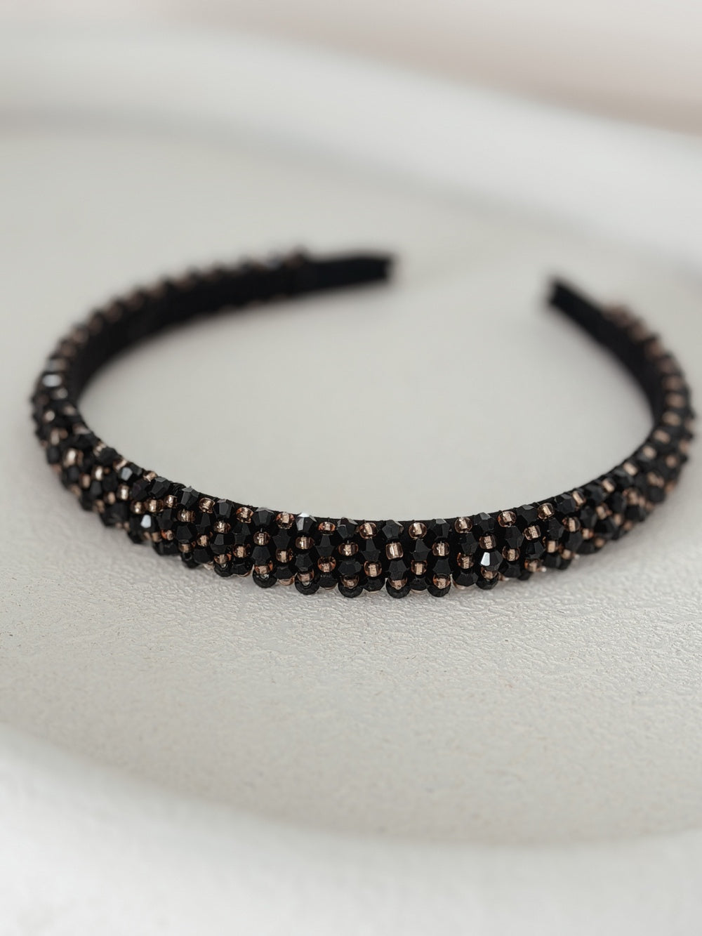 Girls black headband for special occasions