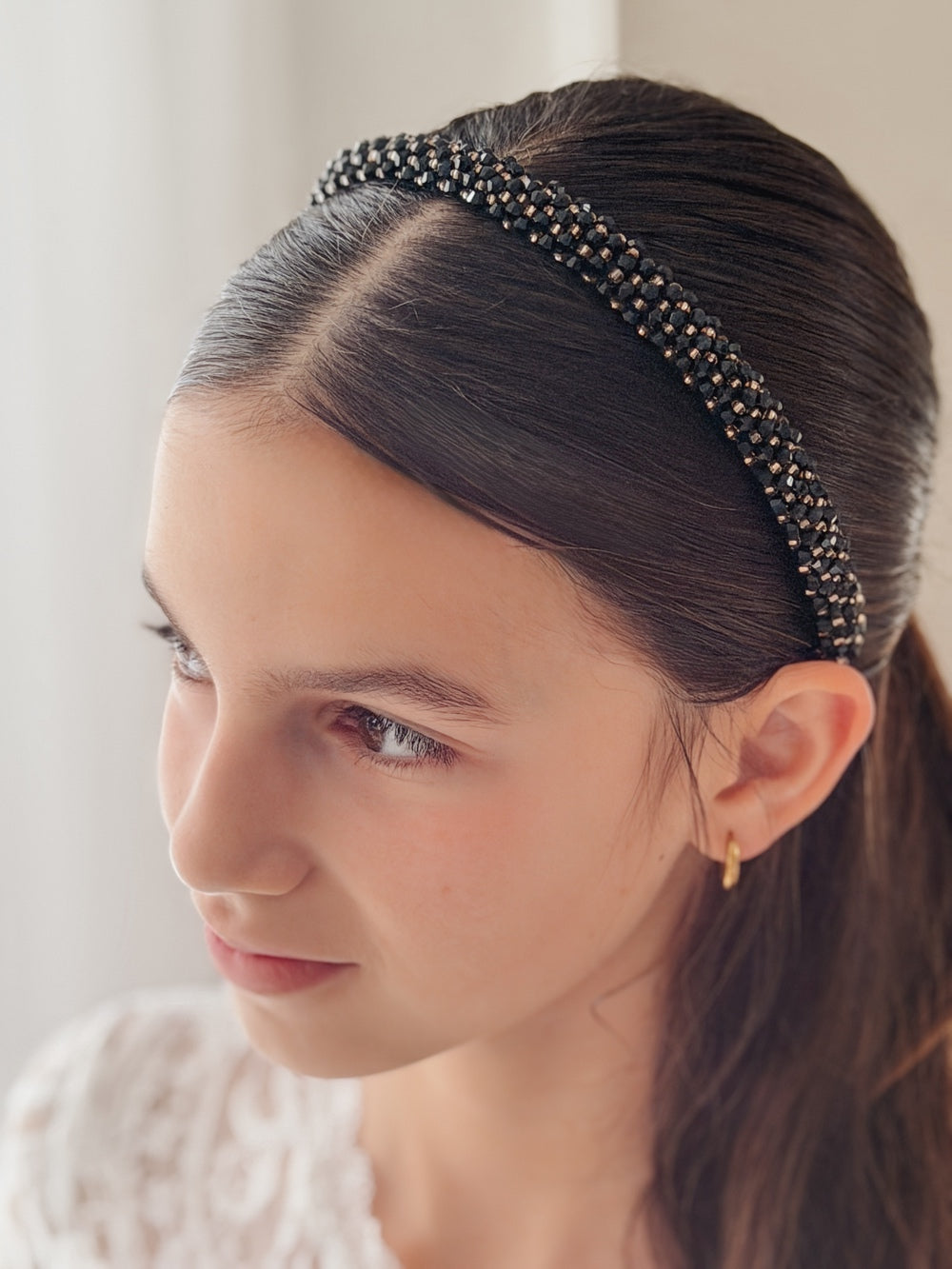 Black sparkle headband for girls outfits