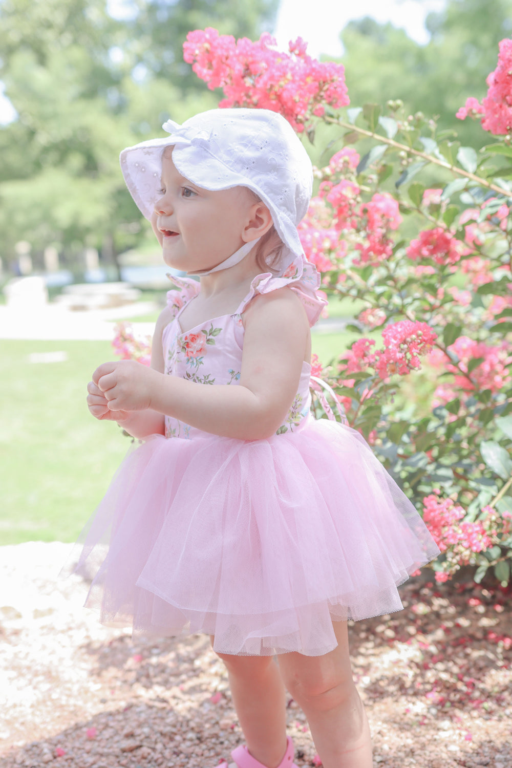 Eloise Pink Blossom Baby Romper - Baby Girl Cake Smash Dresses