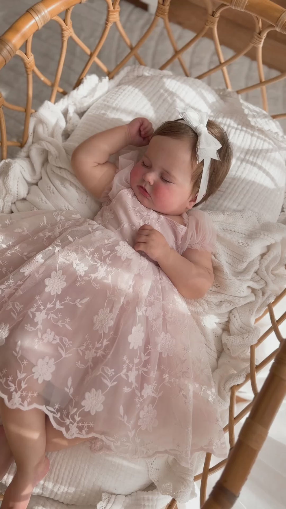 Isla Rose Light Pink Baby Dress - A Little Lacey · Photo 23 of 23