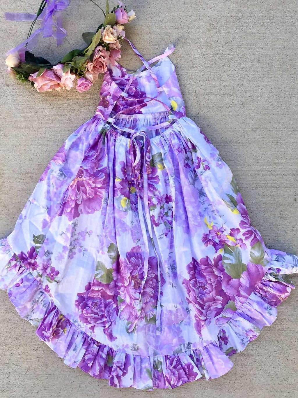 Florence Hi Low Dress - Purple Haze - Not on sale