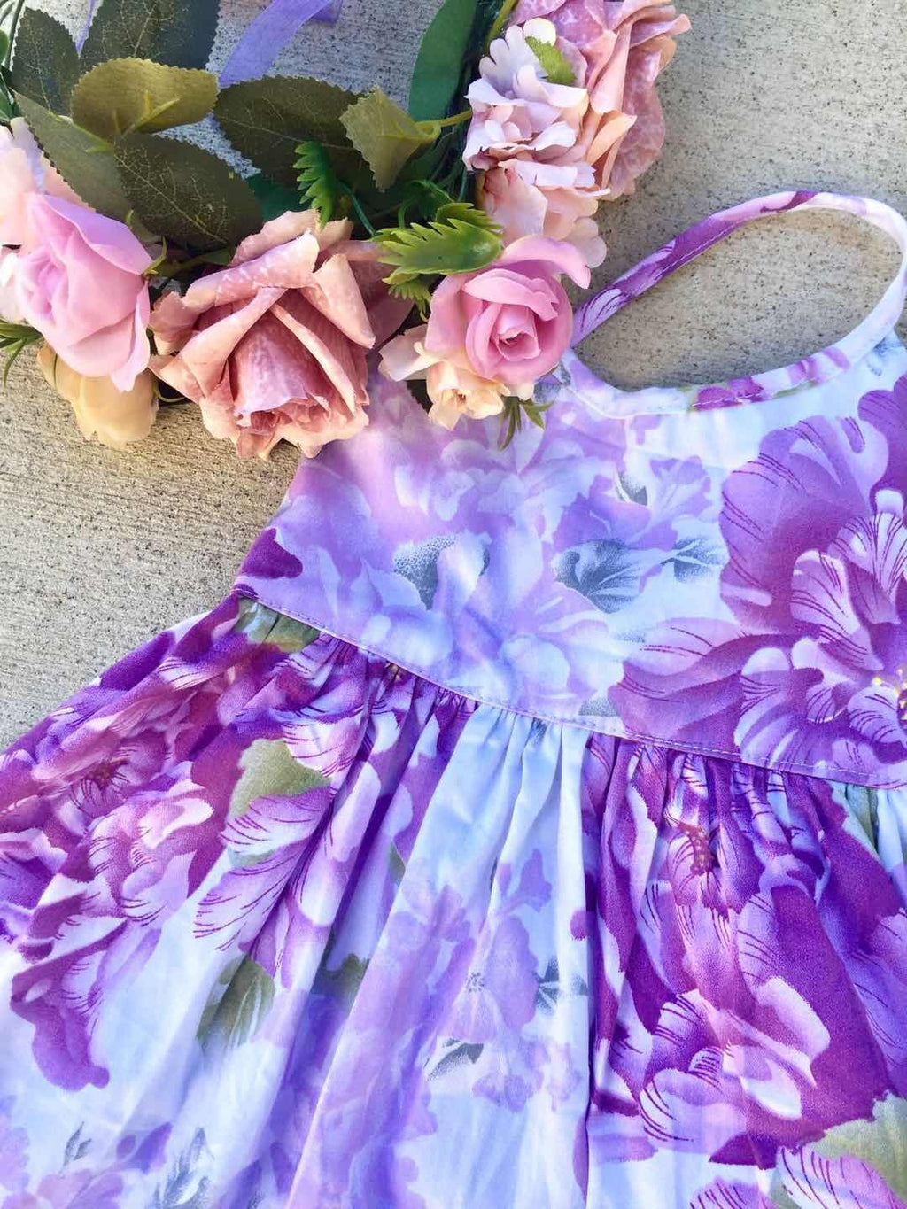 Florence Hi Low Dress - Purple Haze - Easter Collection