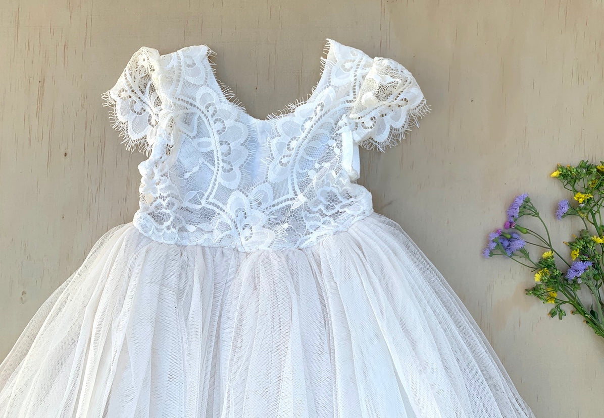 Celeste Girls Ivory Dress